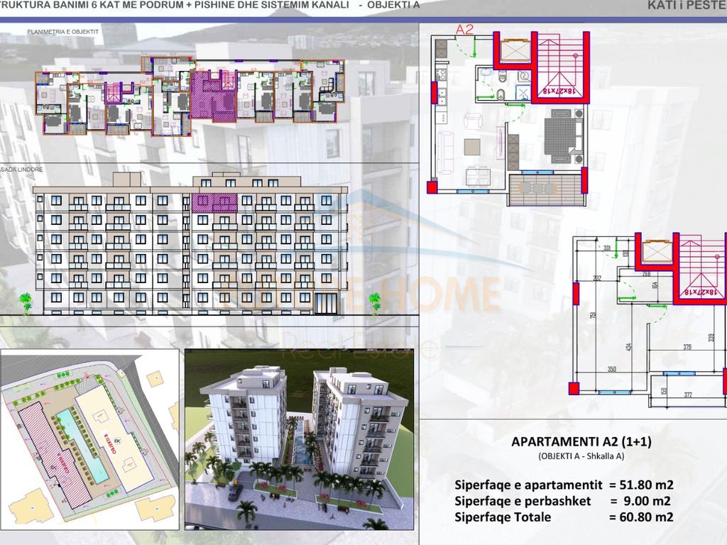 For Sale, 1+1 Apartment, Mali Robit, Kavajë