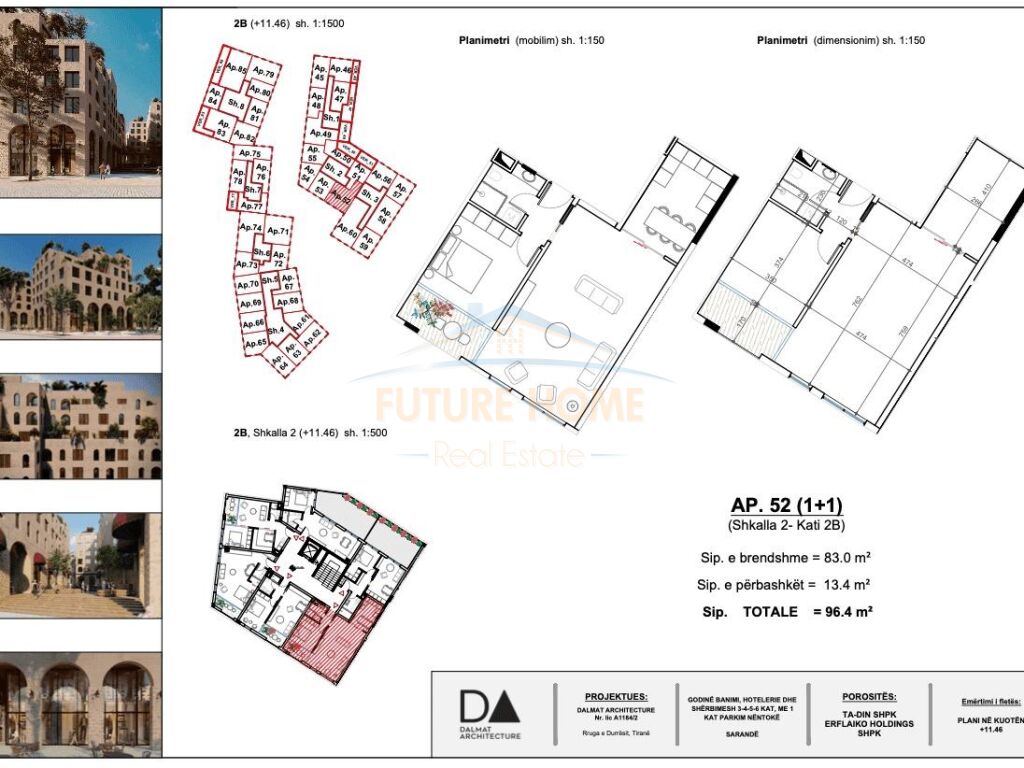 For sale, Apartment 1+1, Marina City Park, Saranda.