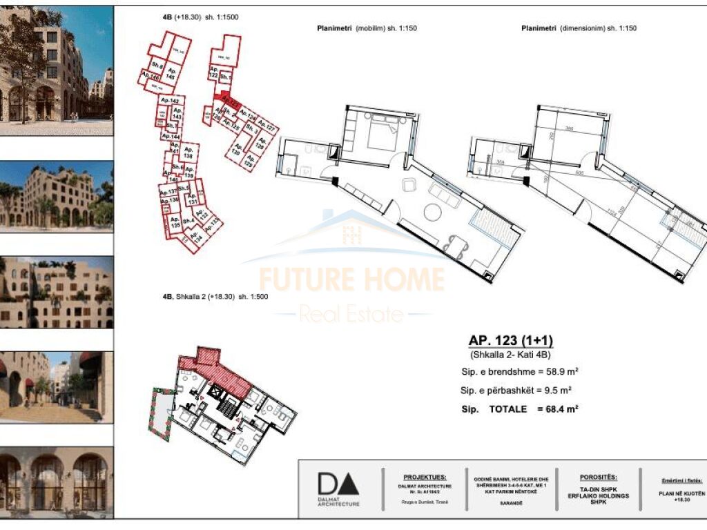 For sale, Apartment 1+1, Marina City Park, Saranda.