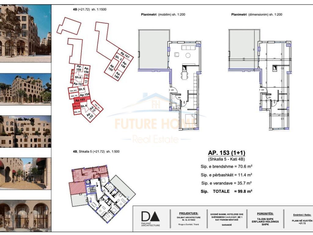 For sale, Apartment 1+1, Marina City Park, Saranda.