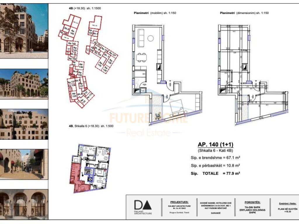 For sale, Apartment 1+1, Marina City Park, Saranda.