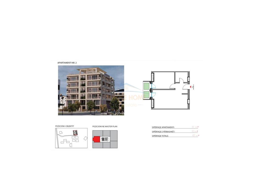 Apartment 1+1 for sale, Orikum, Vlore.
