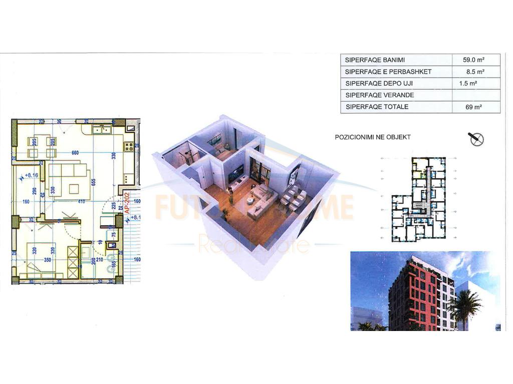 For sale, 1+1 Apartment, Iliria Beach, Durrës