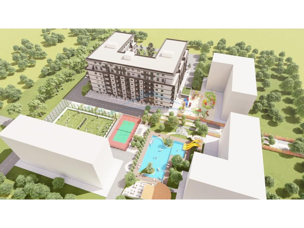 For sale, Apartment 1+1+Parking Space in Sael Residence, Golem, Kavajë.