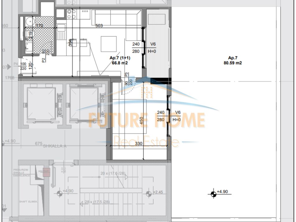 For sale, Apartment 1+1, Quad Residence, Kamez