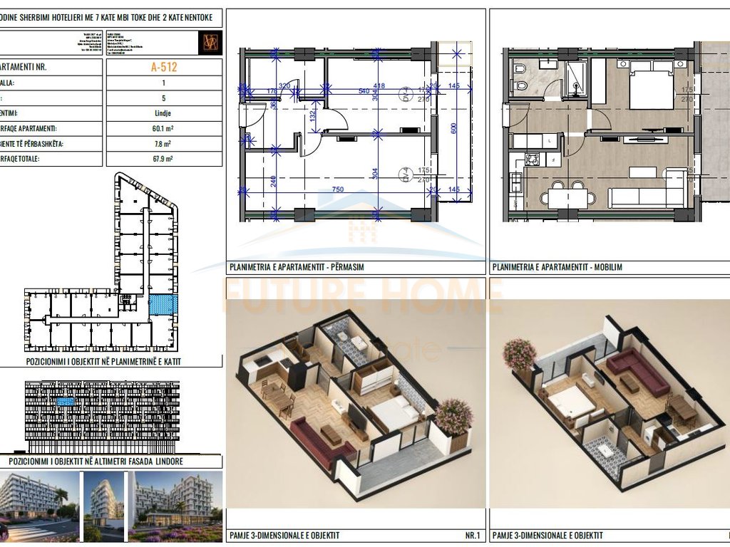 For sale, 1+1 Apartment, Residence "Dragot 2", Golem, Kavajë