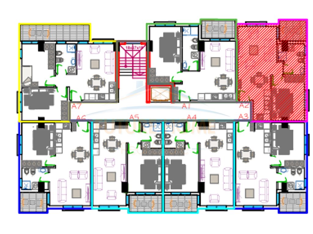 For sale, Apartment 1+1, Oriental Residence, Golem.