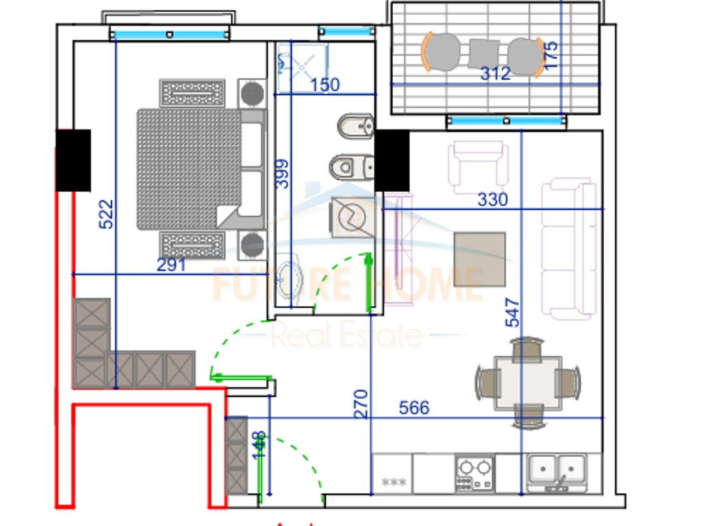 Shitet, Apartament 1+1, Rezidenca Oriental, Golem.