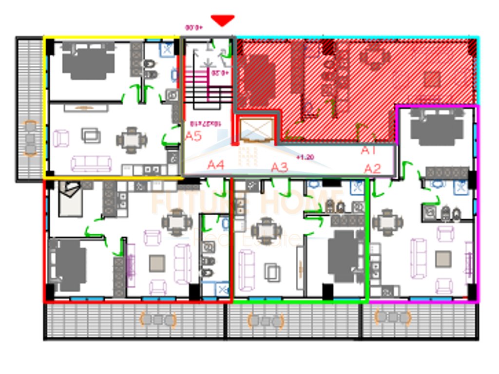For sale, 1+1 Apartment, Oriental Residence, Golem.