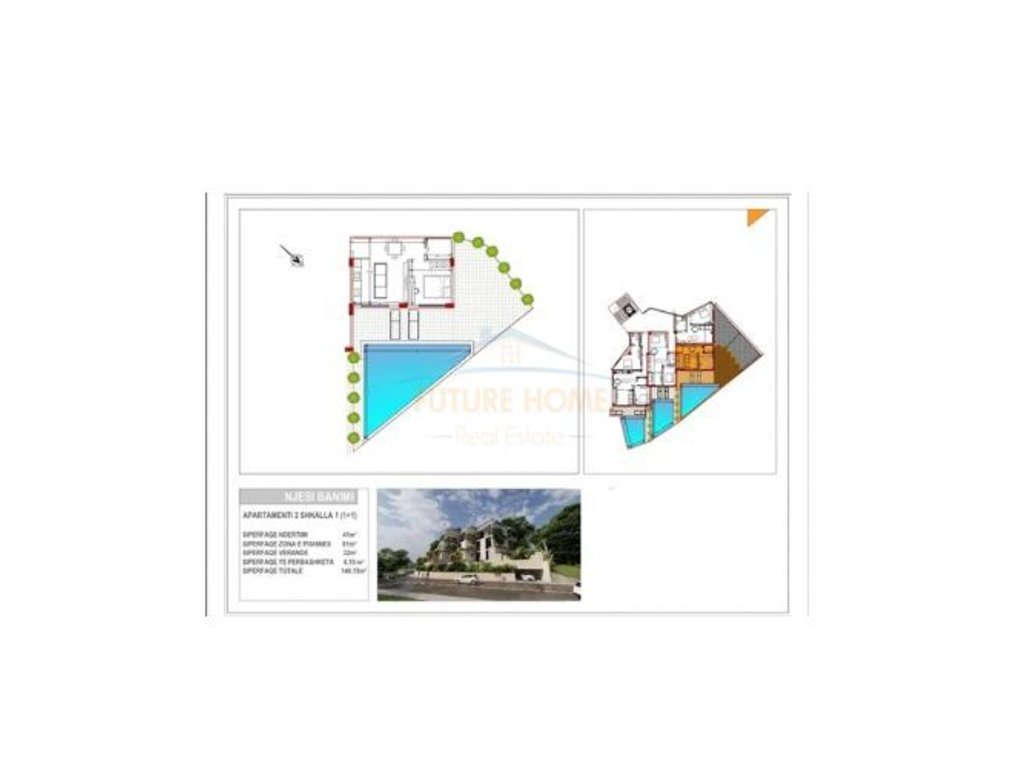 For sale, Apartment 1+1, Rradhima Residence, Vlorë.