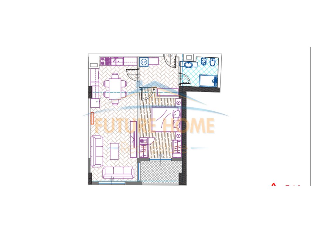 Apartment 1+1 for sale, Urban Homes Residence. New Boulevard