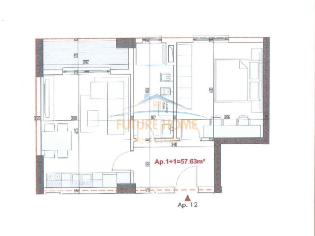 For sale, 1+1 Apartment, Ringside Residence, Paskuqan.
