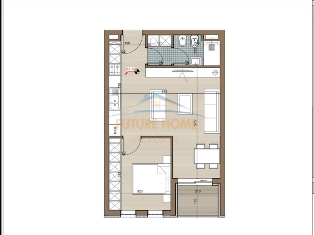 Apartament 1+1, Riviera Residence, Kamëz