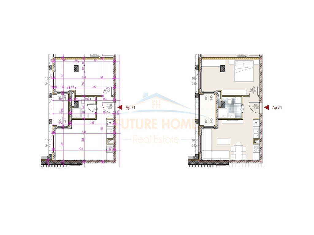 For Sale, Apartment 1+1, "Sami Frashëri" Street, Block