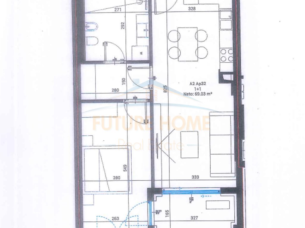 For sale, Apartment 1+1, Square Village, Santorini II