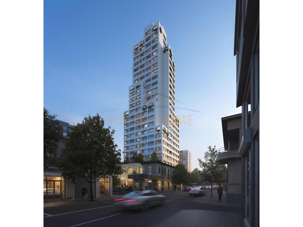 For sale, Apartment 1+1+Veranda, A.F.A Tower, Tirana.