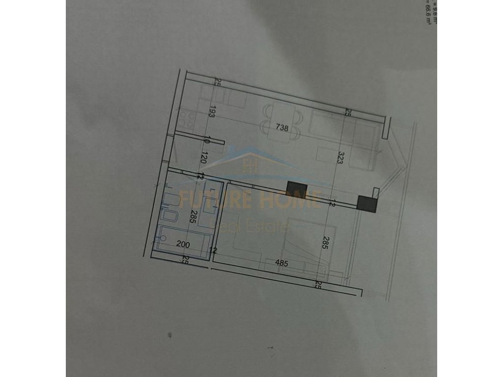 Shitet Apartament 1+1, Viva 3 Residence, Tiranë.