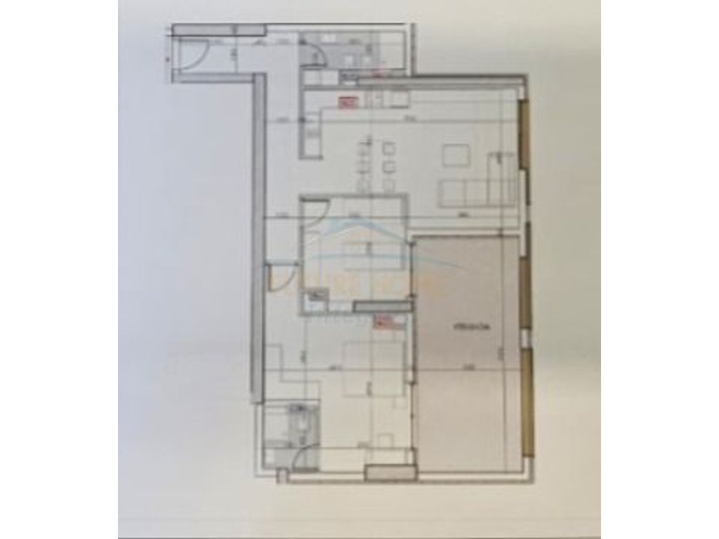 For sale, Apartment 1+1+Veranda, A.F.A Tower, Tirana.