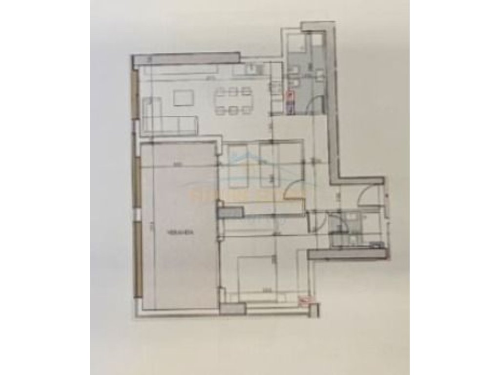 For sale, Apartment 1+1+Veranda, A.F.A Tower, Tirana.