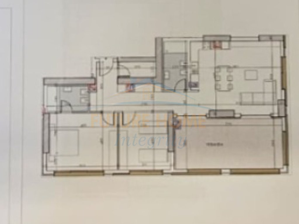 For sale, Apartment 1+1+Veranda, A.F.A Tower, Tirana.
