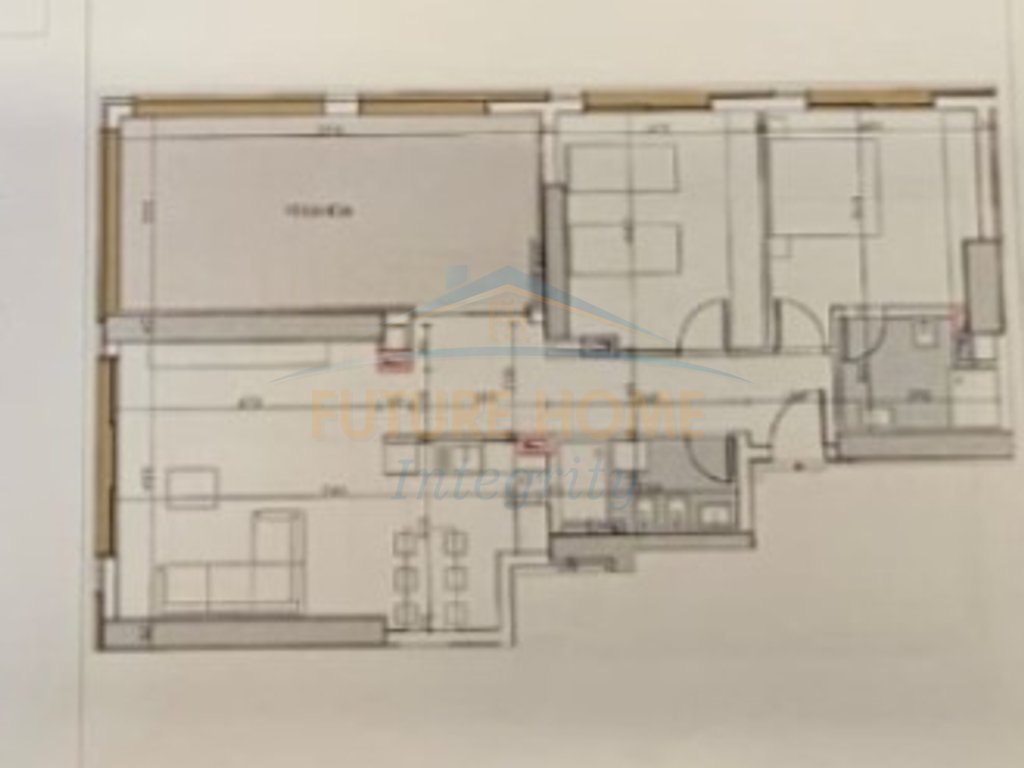 For sale, Apartment 1+1+Veranda, A.F.A Tower, Tirana.