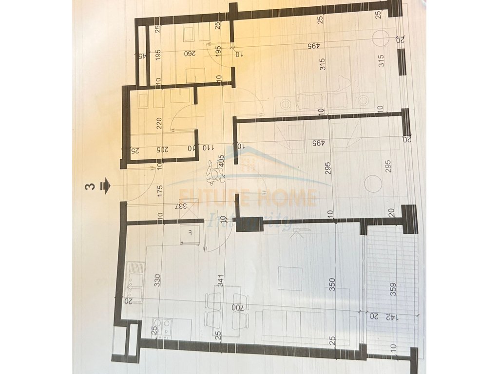 Shitet, Apartament 2+1+2, City Residence, Tiranë.