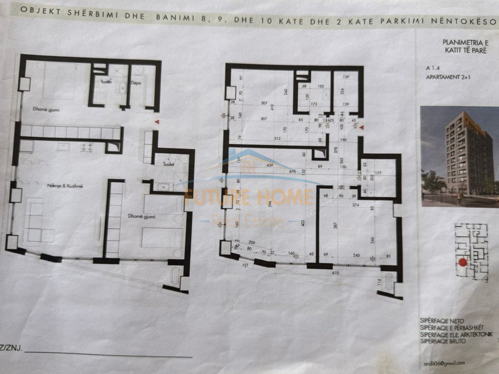 For sale, Apartment 2+1+2, near Alidemi Field, Tirana., Tirana.