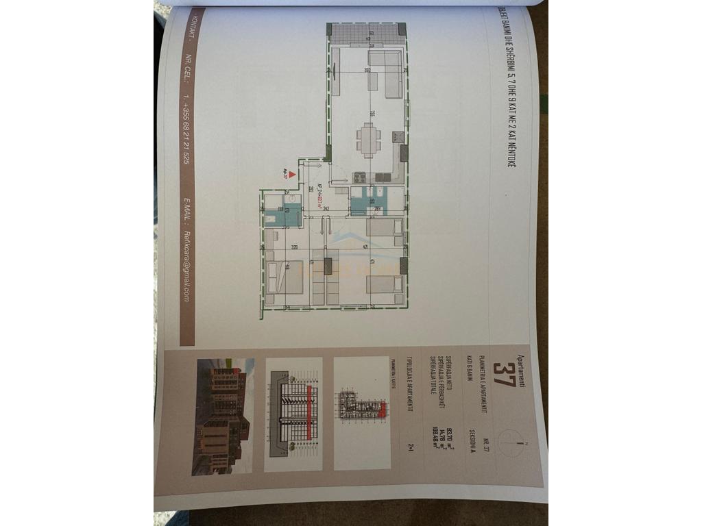 For sale, Apartment 2+1+2, Kamëz, Tirana.