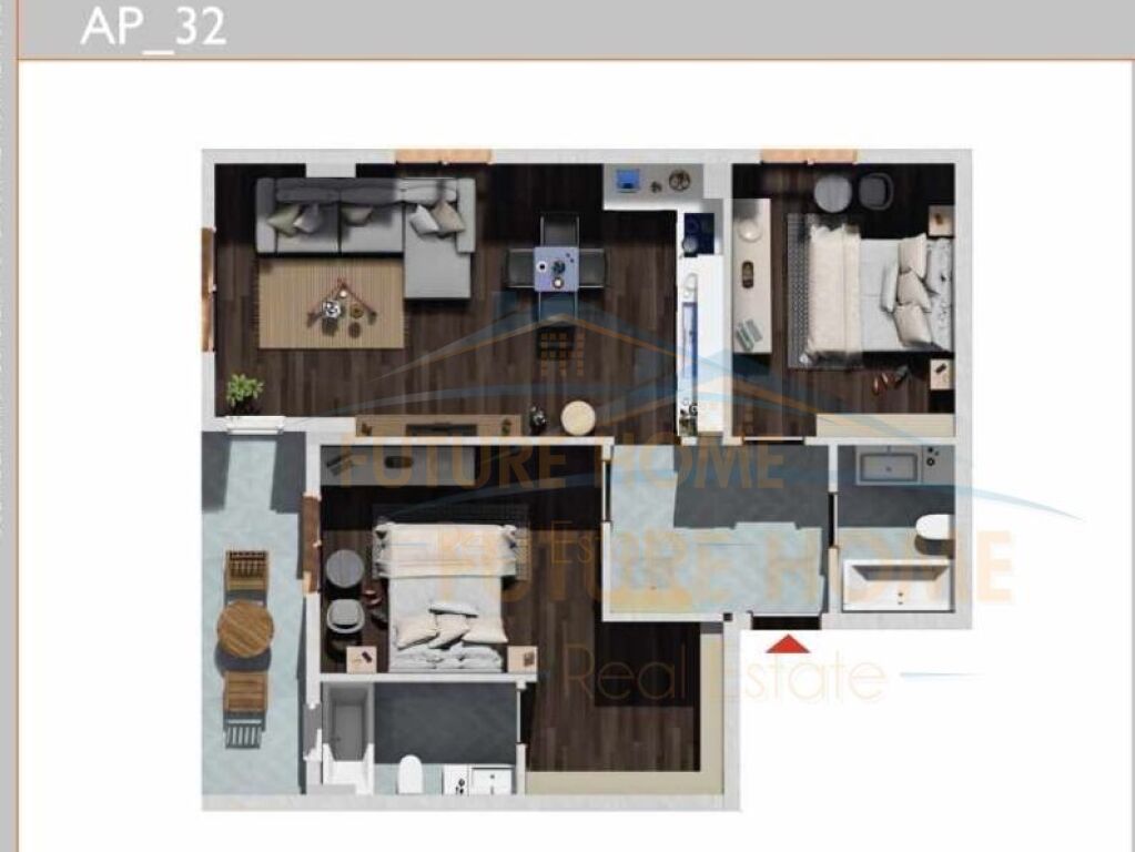 For sale, Apartment 2+1+2, Polaris Residence, Kamez.