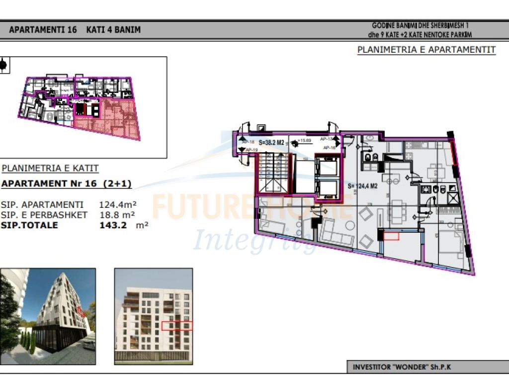 For sale, Apartment 2+1+2, Rruga e Elbasani, Tirana.