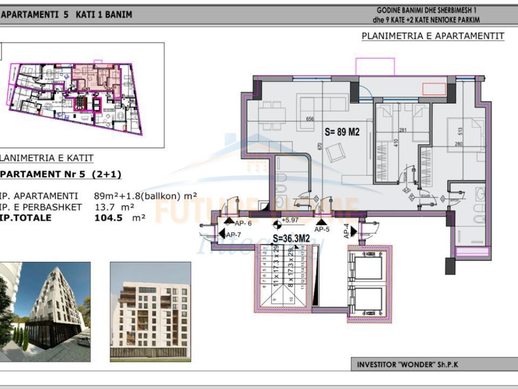 For sale, Apartment 2+1+2, Rruga e Elbasani, Tirana.