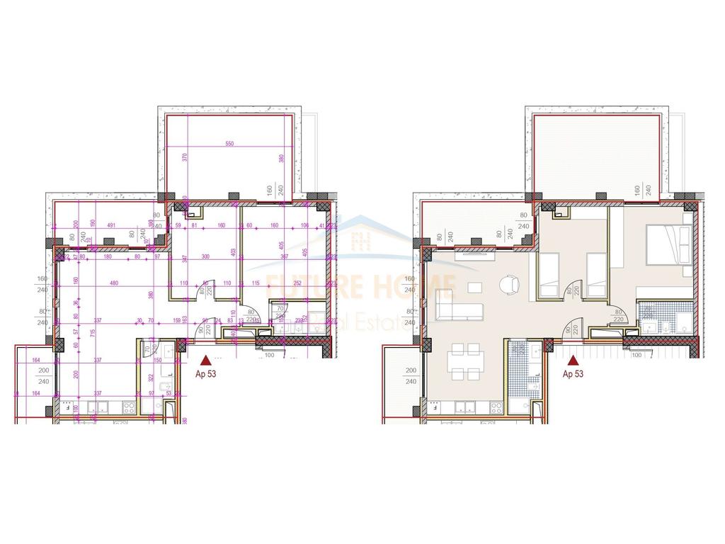 For Sale, Apartment 2+1+2, "Sami Frashëri" Street, Block
