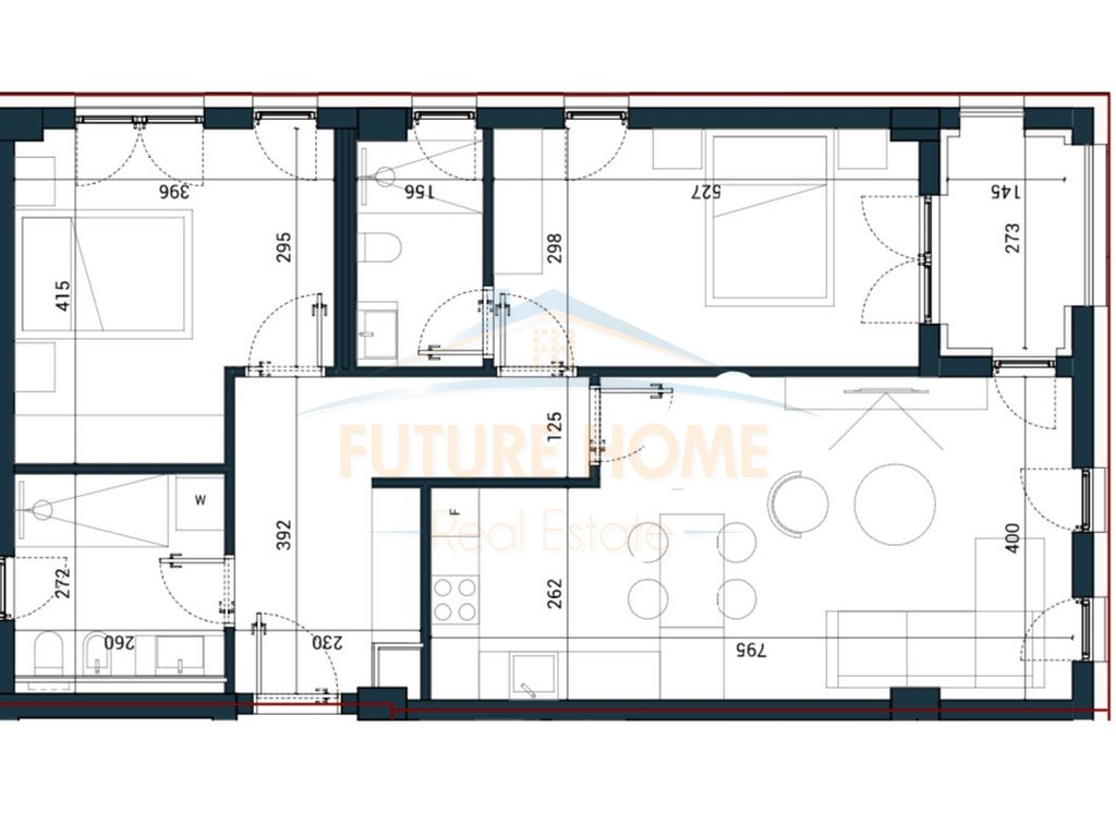 Shitet, Apartament 2+1+2, Sun Palasë Residence