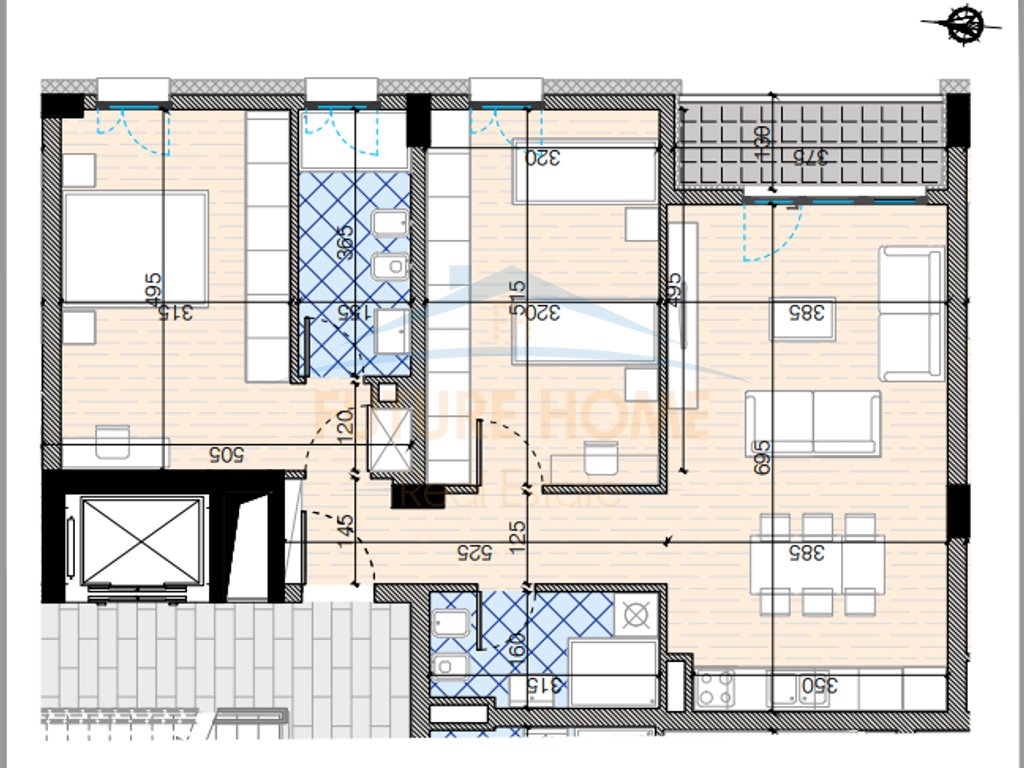 For sale, Apartment 2+1+2, Trio Towers, Don Bosko