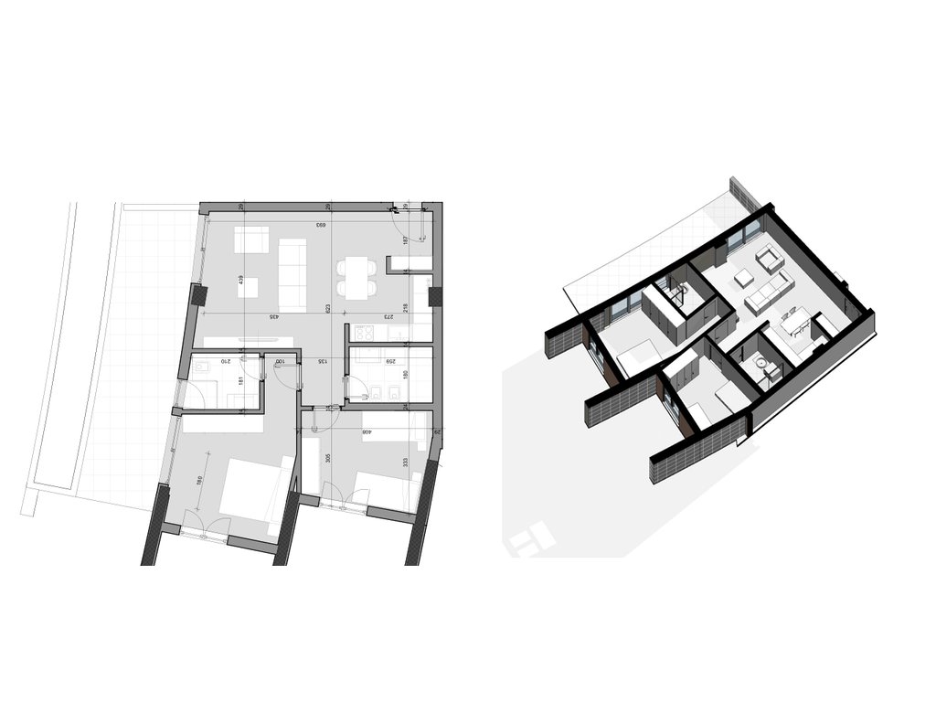 For sale, Apartment 2+1+2+ Veranda, Farka Hills Residences