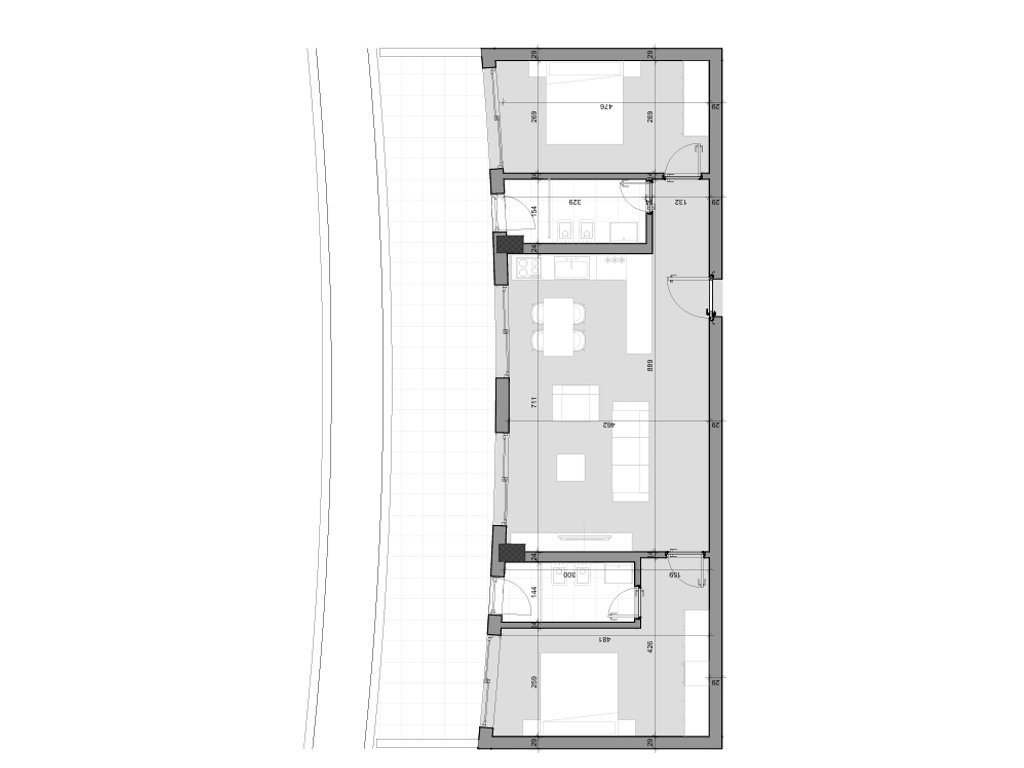 For sale, Apartment 2+1+2+ Veranda, Farka Hills Residences