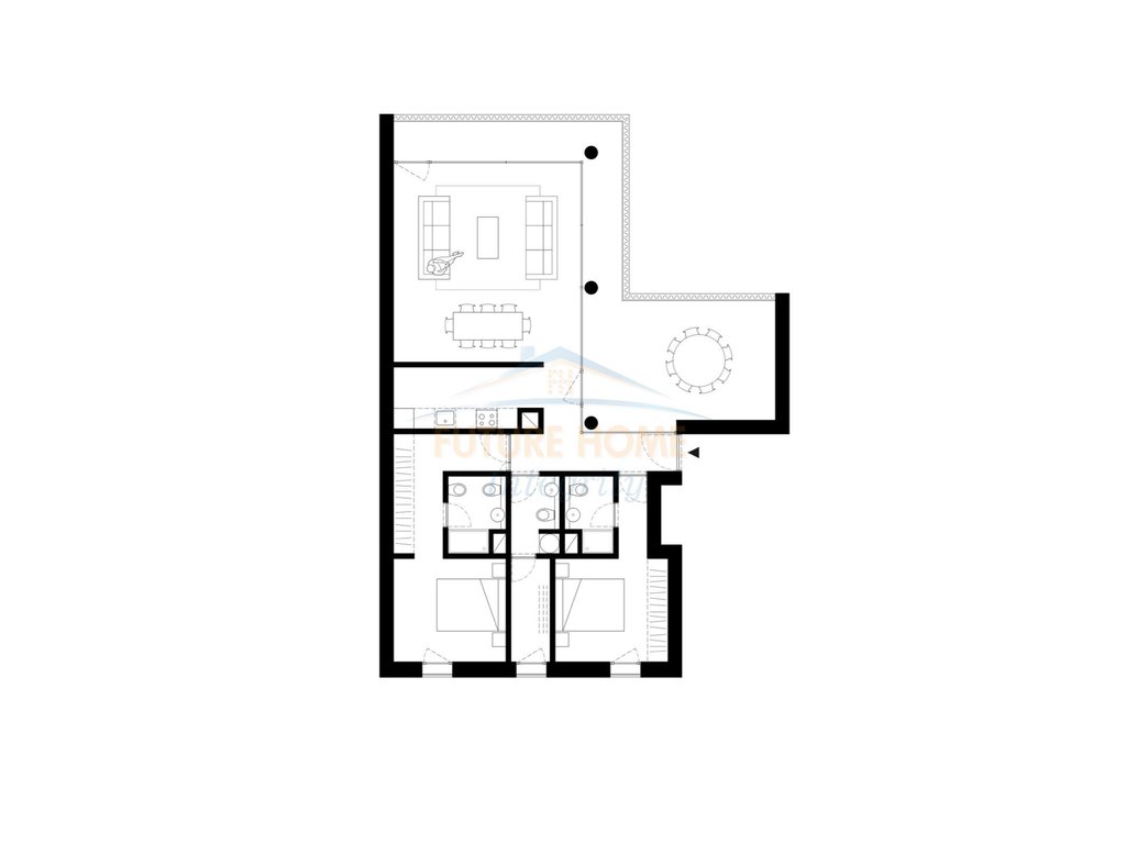 For sale, Apartment 2+1+3, By Long Hill Residence, Tirana.