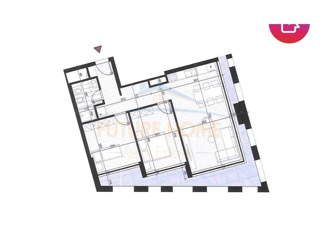 Shitet, Apartament 2+1, Bulevardi i Ri (Tirana 2 Konstruksion), Tiranë.