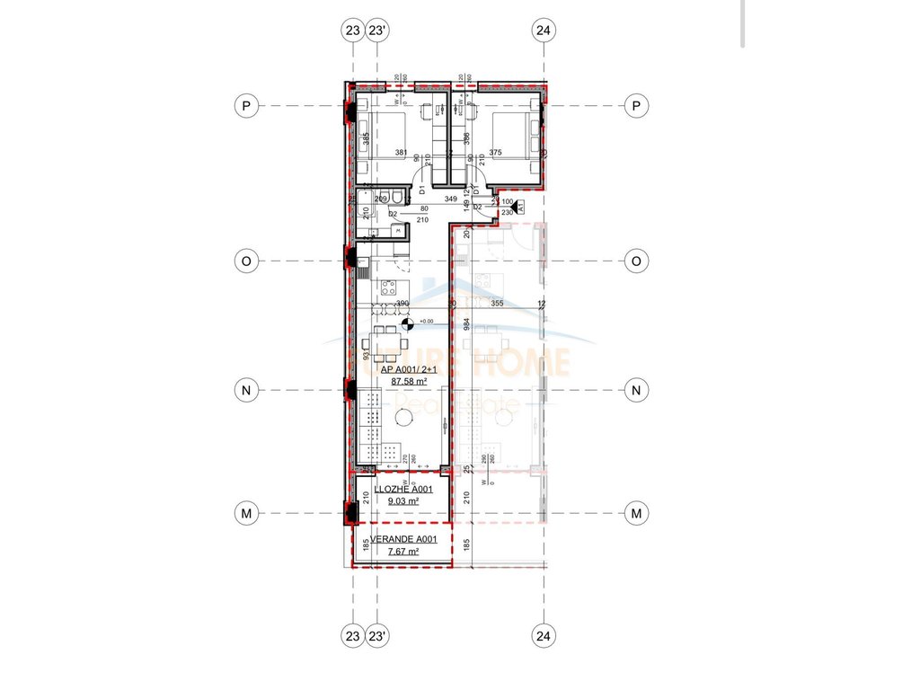 For sale, 2+1 Apartment, Dhërmi.