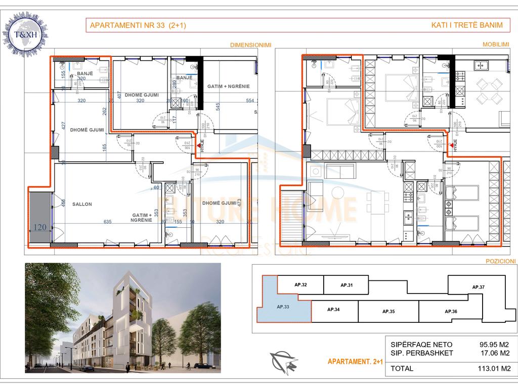 Shitet, Apartament 2+1, Durrësi I Ri