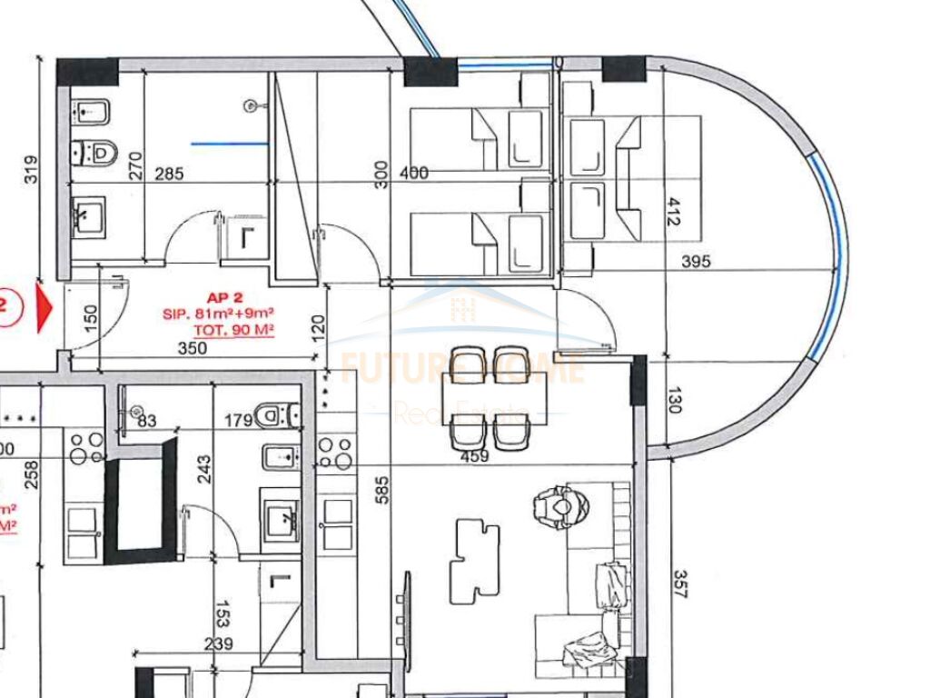 For sale, Apartment 2+1, Emera Premium Residence, Vlora