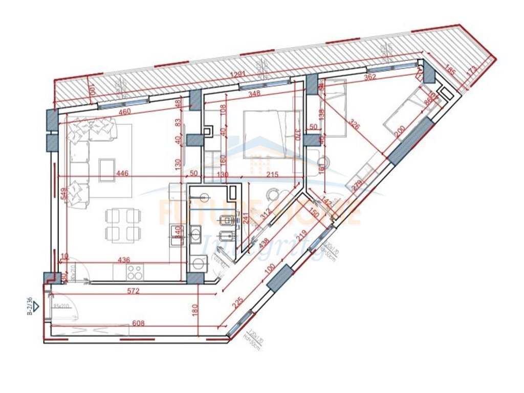 For sale, 2+1 Apartment, House Residence, Tirana.