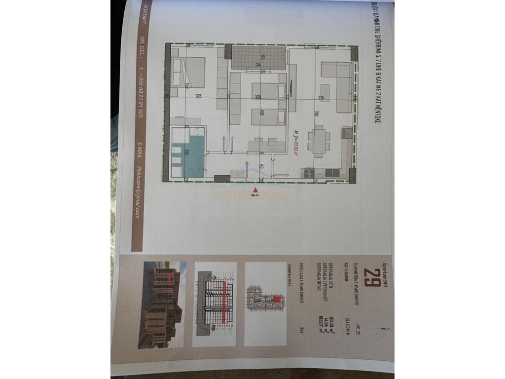 For sale, 2+1 Apartment, Kamëz, Tirana.