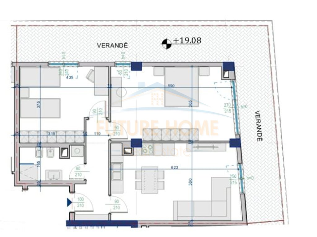For sale, Apartment 2+1+2, "FAEA EVER" Residence, Paskuqan, Tirana.