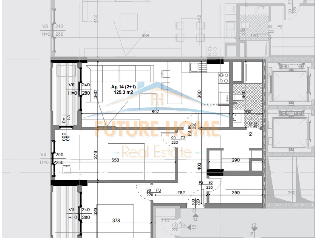 For sale, Apartment 2+1, Quad Residence, Kamez