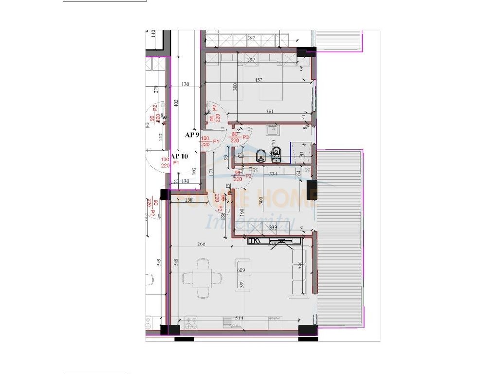 For sale, Apartment 1+1+Veranda, Residence Kodra e Liqenit, Paskuqan, Tirana.