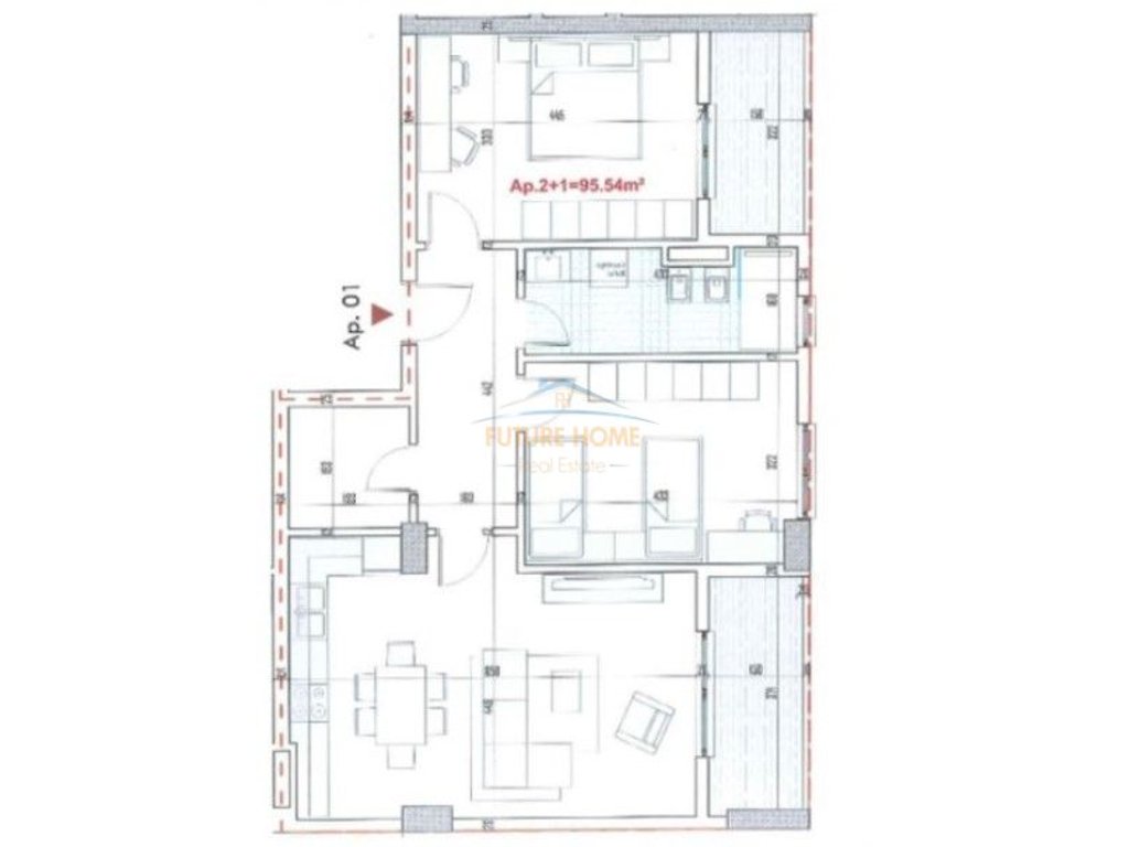 For sale, 2+1 Apartment, Ringside Residence, Paskuqan.