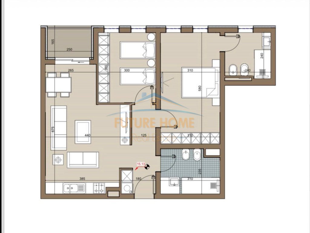 Shitet, Apartament 2+1, Riviera Residence,Kamëz.