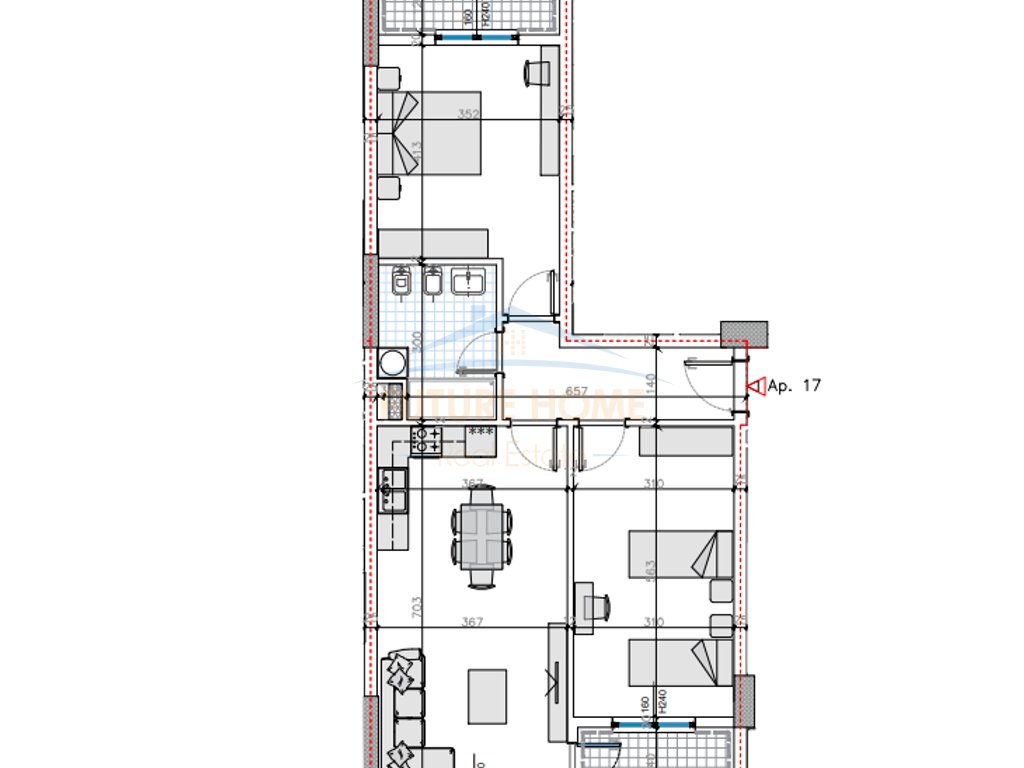 For sale, 2+1 Apartment, Univers City