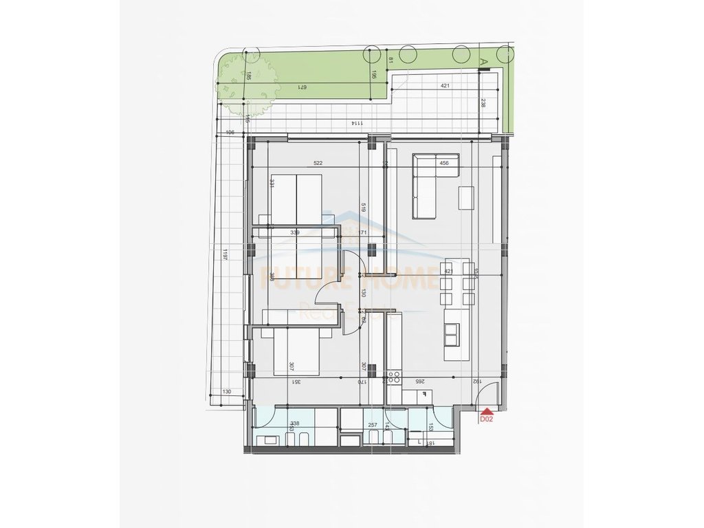 Shitet, Apartament 3+1+2, Crystal Lake Residence, Farke